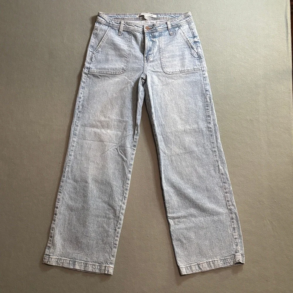 Celebrity Pink Womens 9/29 High Rise Wide Leg Jeans Light Wash Blue Y2K Skater